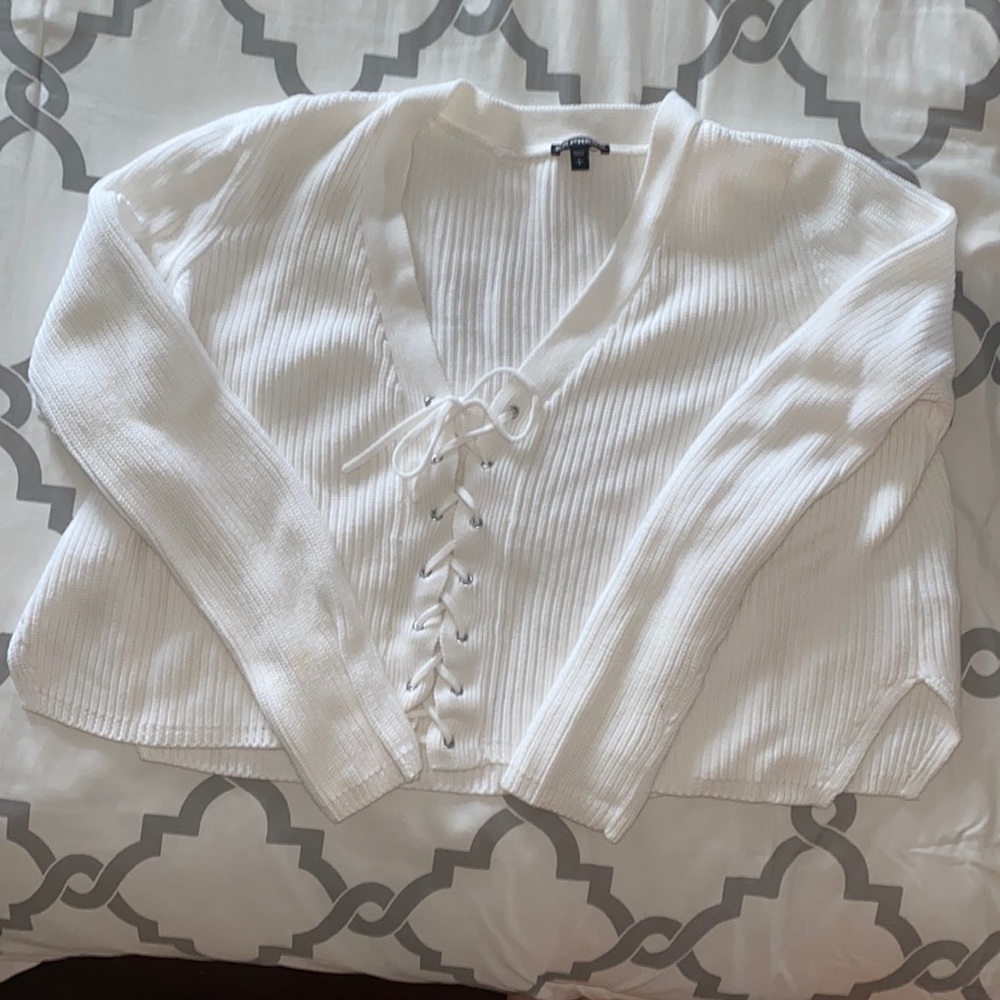 White Express sweater